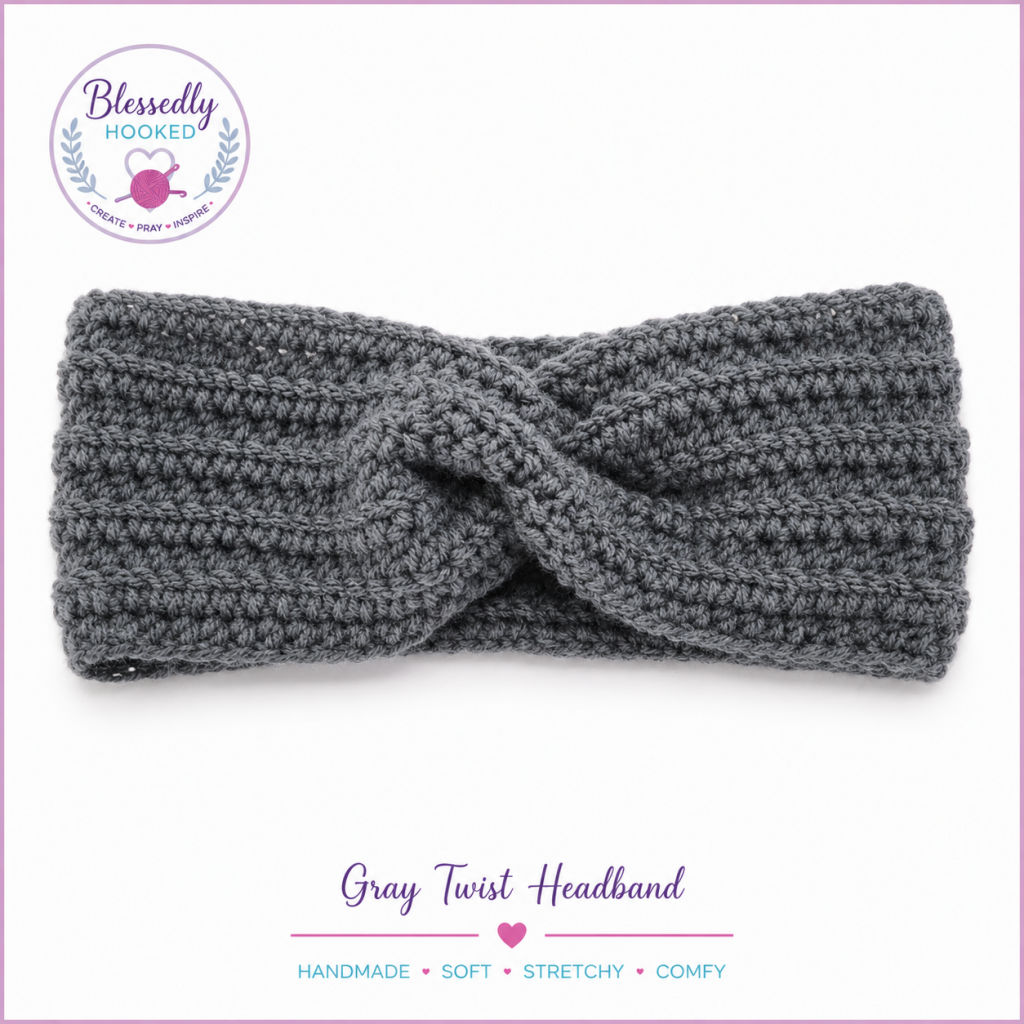 Hand Crocheted Headband view 7