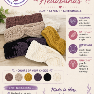 Hand Crocheted Headband