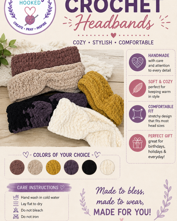 Hand Crocheted Headband